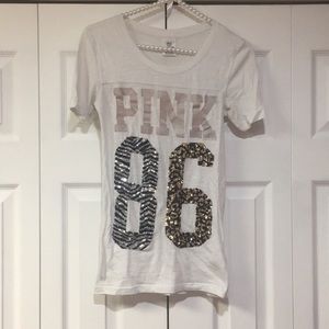 Victoria Secret Pink sequin tee size xs